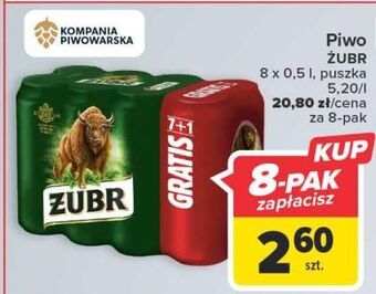 Carrefour Piwo żubr 1768 oferta