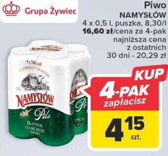 Carrefour Piwo namysłów pils oferta