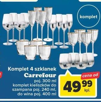 Carrefour Kieliszki do wina 400 ml carrefour oferta