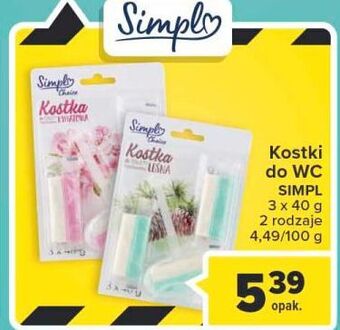 Carrefour Kostka do wc leśna simpl oferta
