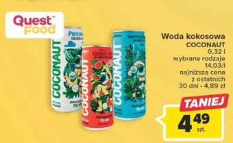 Carrefour Woda kokosowa coconaut oferta