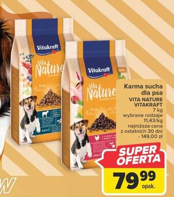 Carrefour Karma dla psa cielęcina z marchewką vitakraft vita nature oferta