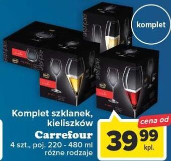Carrefour Kieliszki do szampana 240 ml carrefour oferta