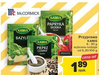 Carrefour Pieprz czarny mielony kamis oferta