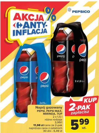 Carrefour Napój orange mirinda oferta