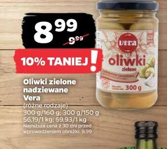 Netto Oliwki zielone nadziewane czosnkiem vera oferta