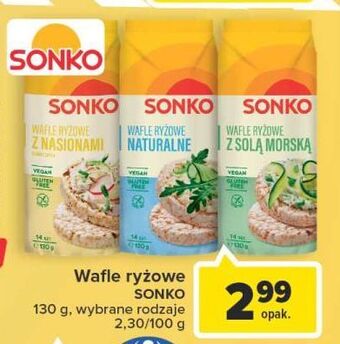 Carrefour Wafle ryżowe z solą morską sonko oferta