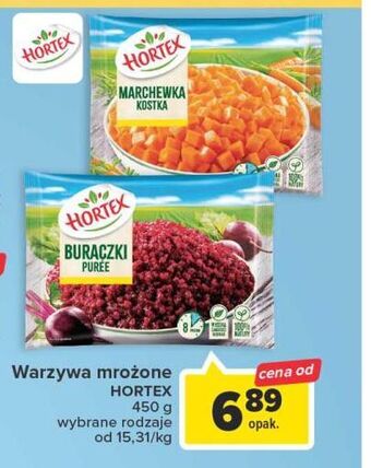 Carrefour Buraczki puree hortex oferta