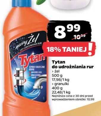 Netto Granulki do udrożniania rur tytan oferta