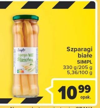 Carrefour Szparagi średnie białe simpl oferta