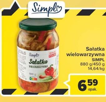 Carrefour Sałatka wielowarzywna simply oferta