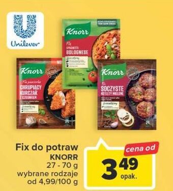 Carrefour Chrupiący kurczak z czosnkiem knorr fix oferta