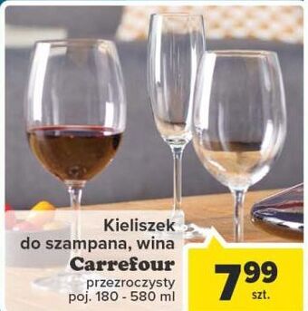 Carrefour Kieliszek do szampana carrefour oferta