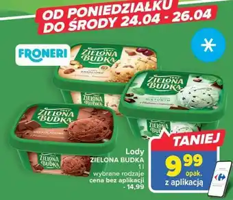 Carrefour Lody czekoladowe z kawałkami czekolady zielona budka oferta