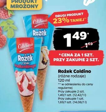 Netto Lód rożek waniliowy coldino oferta