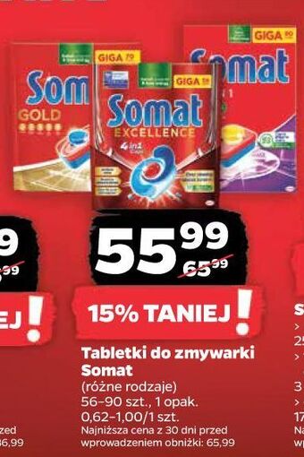Netto Tabletki do zmywarki somat gold oferta