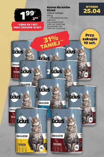 Netto Karma dla kota z łososiem kiciuś oferta