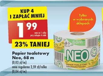 Biedronka Papier toaletowy neo oferta