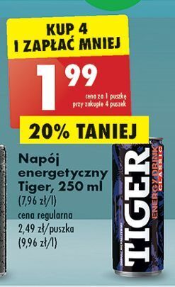 Biedronka Napój original tiger energy drink oferta