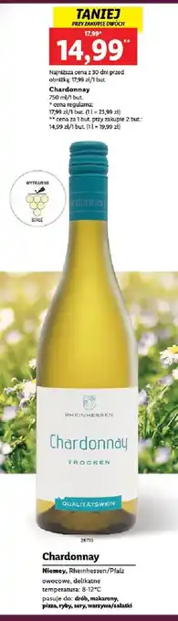 Lidl Wino trocken chardonnay oferta