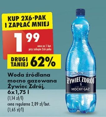 Biedronka Woda mocny gaz żywiec zdrój oferta