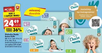 Biedronka Pieluszki dla dzieci 5 dada extra soft oferta