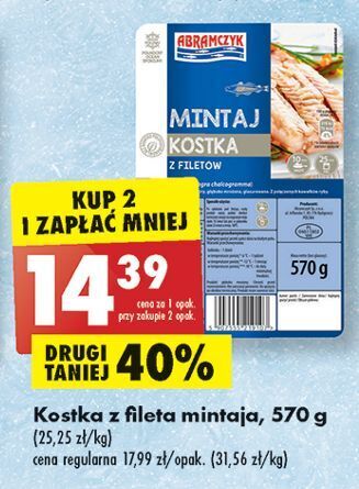 Biedronka Mintaj kostka abramczyk oferta