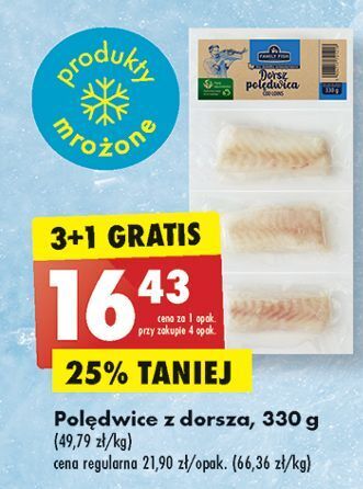 Biedronka Polędwica z dorsza atlantyckiego family fish oferta