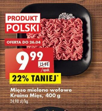 Biedronka Mięso mielone wołowe kraina mięs oferta