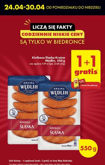 Biedronka Kiełbasa śląska kraina wędlin oferta