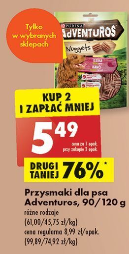 Biedronka Nuggets o smaku dzika purina adventuros oferta
