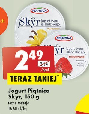 Biedronka Jogurt typu islandzkiego waniliowy piątnica skyr oferta