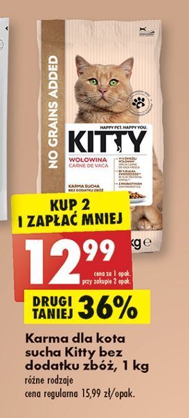 Biedronka Karma dla kota sterile z wołowiną kitty excellence oferta