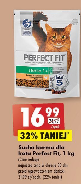 Biedronka Karma dla kota sterile 1+ perfect fit oferta
