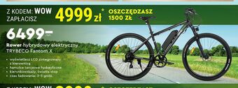 Biedronka Rower hybrydowy elektryczny fantom x trybeco oferta