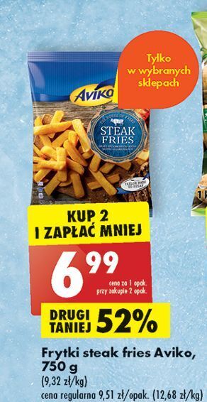 Biedronka Frytki aviko steak fries oferta