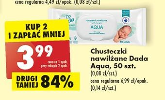 Biedronka Chusteczki nawilżane aqua dada oferta