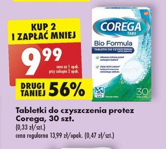 Biedronka Tabletki do czyszczenia protez bio formula corega tabs oferta