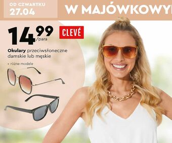 Biedronka Okulary przeciwsłoneczne damskie cleve oferta