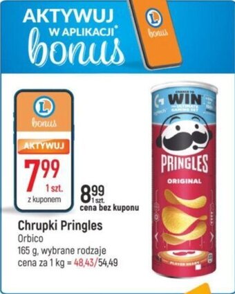 E.Leclerc Chrupki Pringles Orbico 165g oferta