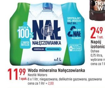 E.Leclerc Woda mineralna Nałęczowianka Nestlé Waters 6x1l oferta