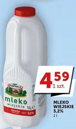 Groszek Piątnica mleko wiejskie świeże 3,2% 1 l oferta