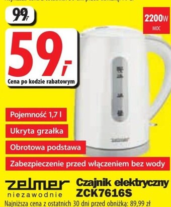 Media Expert Czajnik elektryczny zelmer oferta