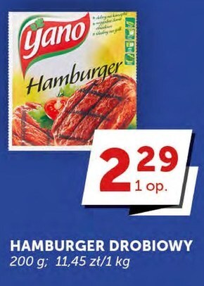 Groszek Yano hamburger drobiowy classic 200 g oferta