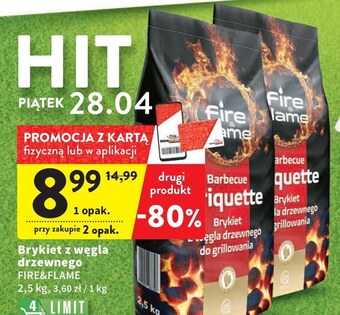 Intermarche Brykiet fire & flame oferta