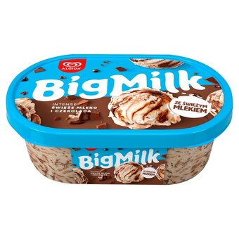 Intermarche Big milk intense lody świeże mleko i czekolada 1000 ml oferta