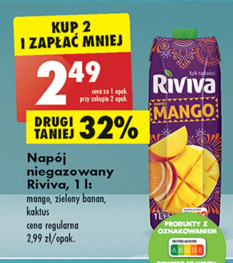 Biedronka Riviva Napój niegazowany 1 l oferta