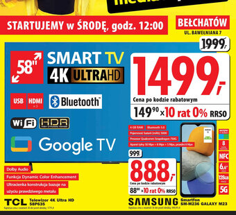Media Expert TCL Telewizor 4K Ultra HD oferta