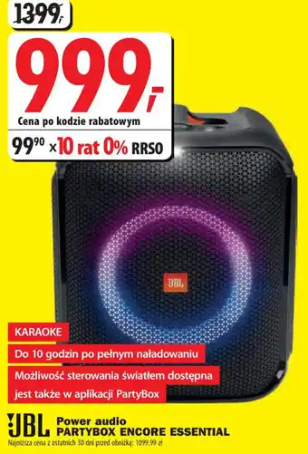 Media Expert JBL Power audio PARTYBOX ENCORE ESSENTIAL oferta