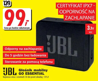 Media Expert JBL Głośnik mobilny GO ESSENTIAL oferta